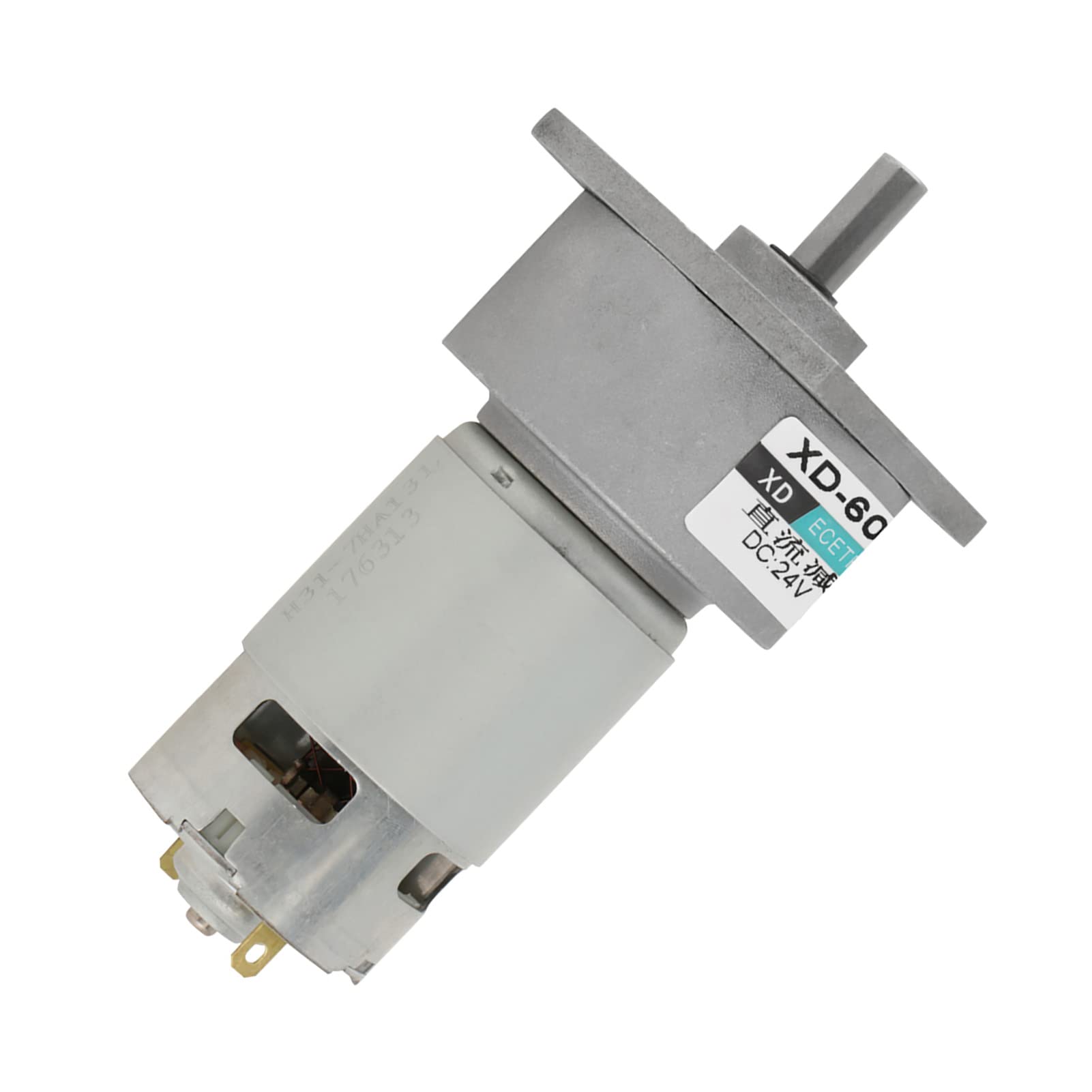 DC12V / 24V 35W Mini DC Motoriduttore a velocità regolabile in metallo Grande coppia motore CW/CCW(24V 200rpm)