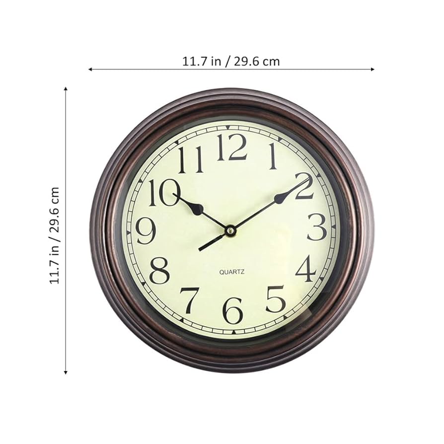 Amazon.com: 12 Inch Retro Style Silent Decorative Round Wall