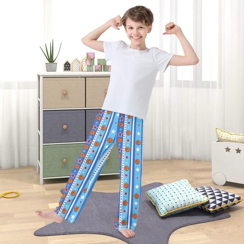 Pajama Pants Cartoon Basketball Star Long Sleep Pants Lounge Bottoms3