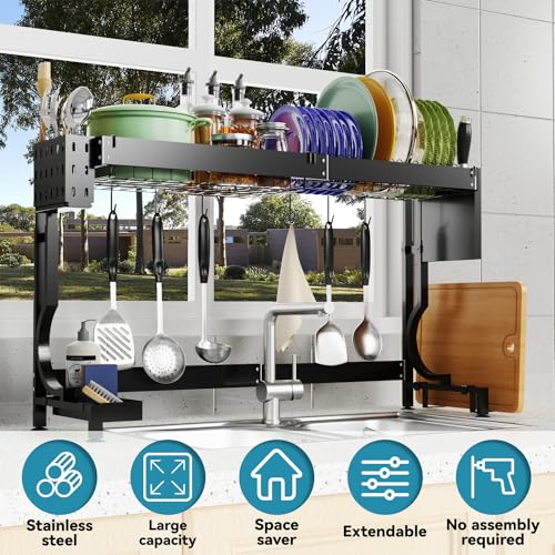 Encuentra reviews de Estante organizador ajustable para platos Top cinco. 38 Imagen adicional