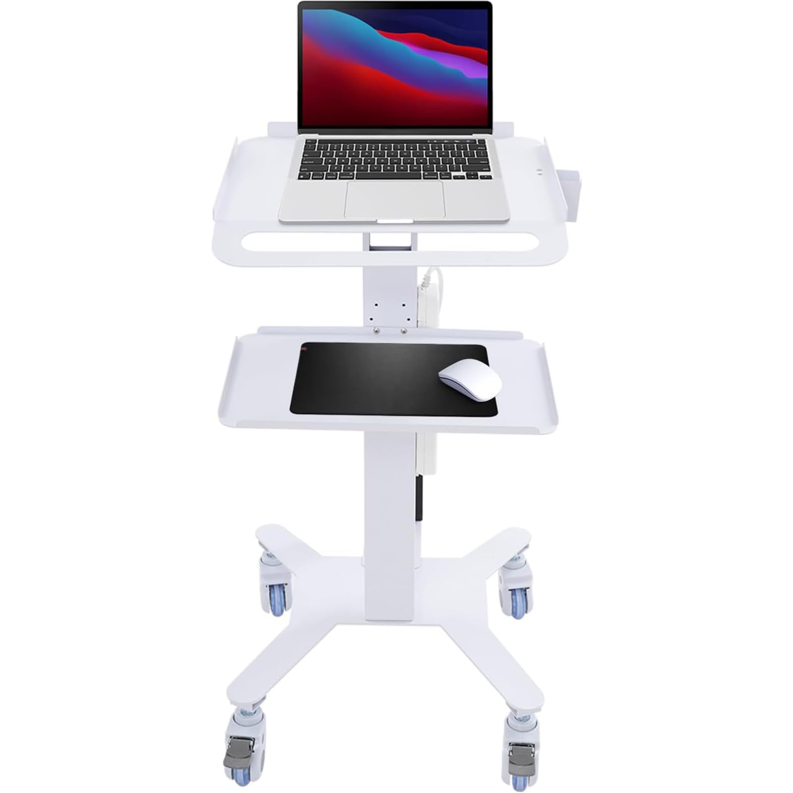 2-Stufiger Medizinischer Trolley mit Steckdosenleiste