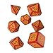 Q-Workshop Dragon Slayer Red & Orange Dice Set