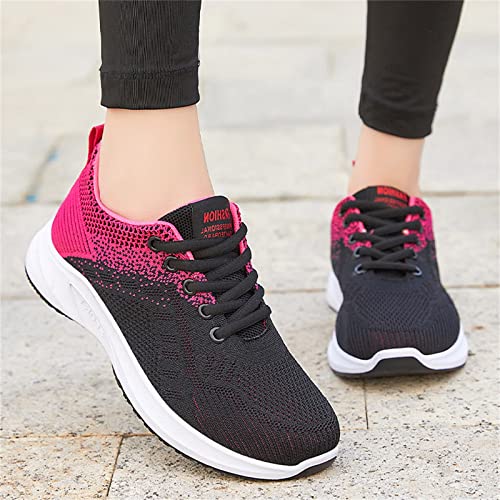 Womens Orthopedic Bowling Shoes,Comfortable Universal Slide Sole Breathable Lightweight Mesh Athletic Slip on Sneakers2