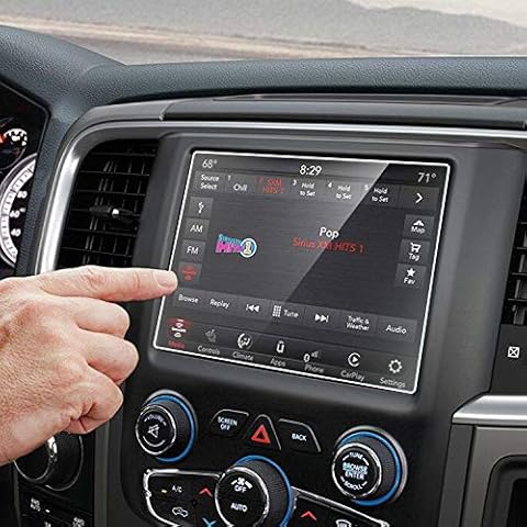 OYFA Tempered Glass Screen Protector Compatible With 2014-2020 Dodge Ram,Anti-Scratch,Shock-Resistant,HD Clear,Protecting Uconnect 8.4” Touch Screen Cover