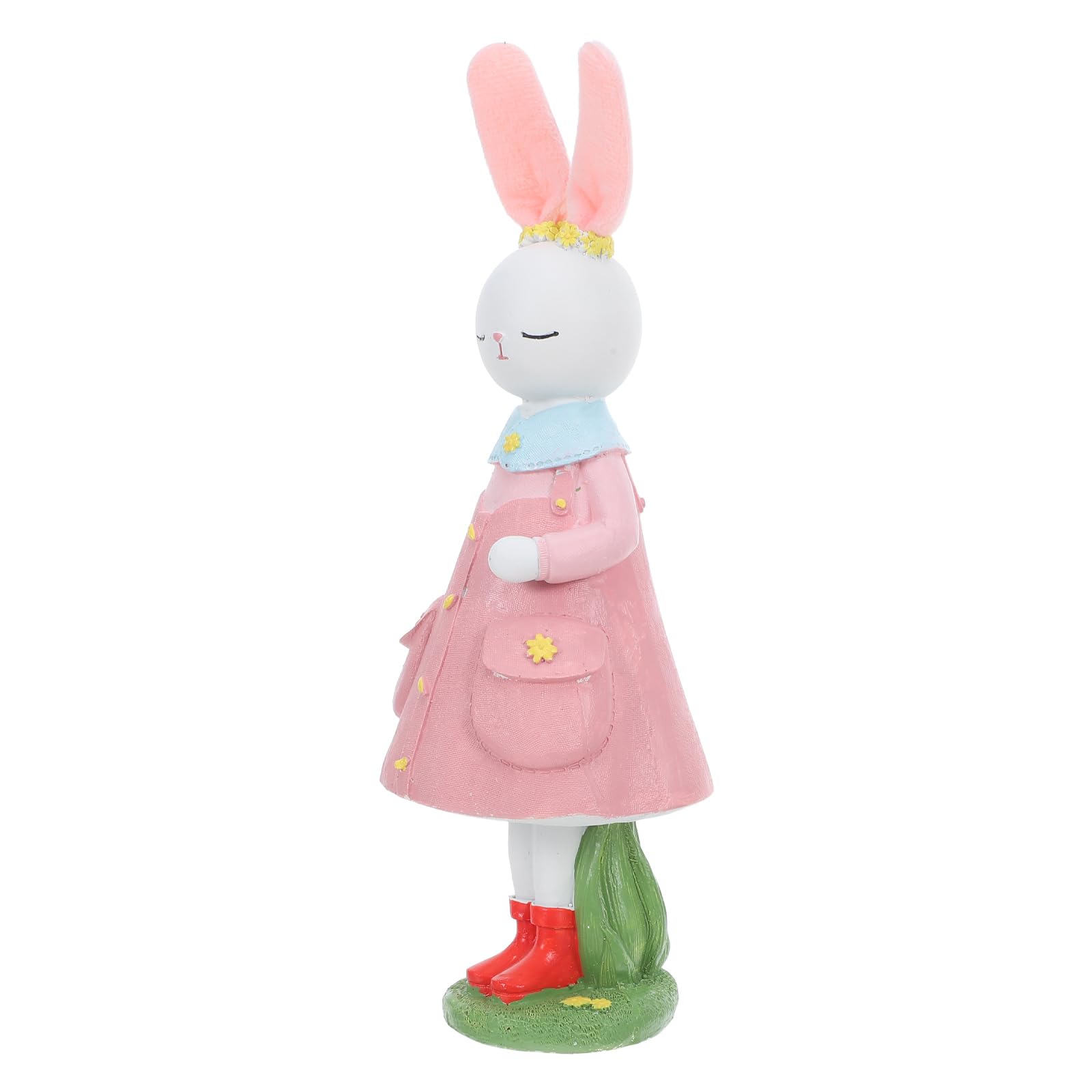 Alipis Statuina Resistente Sbiadimento e Deformazione Coniglietto Pasquale e in Resina Rosa, Decorazione Primaverile per Centrotavola Decorazioni la Casa a