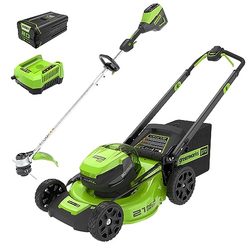 Greenworks 80V 21' Cordless Battery Push Lawn Mower,16'...