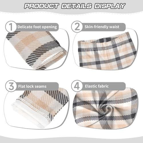 Brown Plaid Scotland Girl Shorts Cotton Cartwheel Shorts Skater Pants for Dance Party3