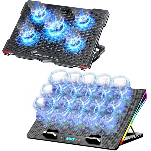 Base para Laptop Gamer con Enfriador y Luces RGB AICHESON, con 5 Ventiladores miniatura 1