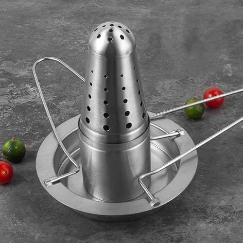 Grille à poulet 17,5 x 24 cm avec support vertical pour cuisson uniforme - 6