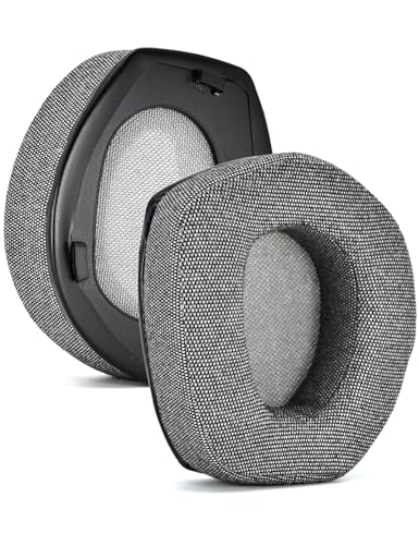 INF Almohadillas de Repuesto Comfort Linen para Sennheiser HDR RS 165/175/185/195, Lino + Material de Espuma viscoelástica, Experiencia de Sonido Mejorada