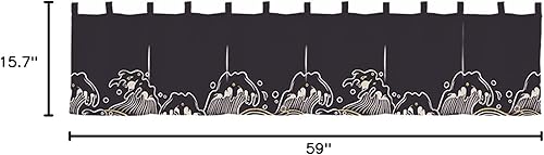 Miniatura 9 de CAGFINY Cortina de restaurante de estilo japonés para colgar en la puerta, cortina de tela Noren, decoración horizontal para sushi bar, Izakaya, 59