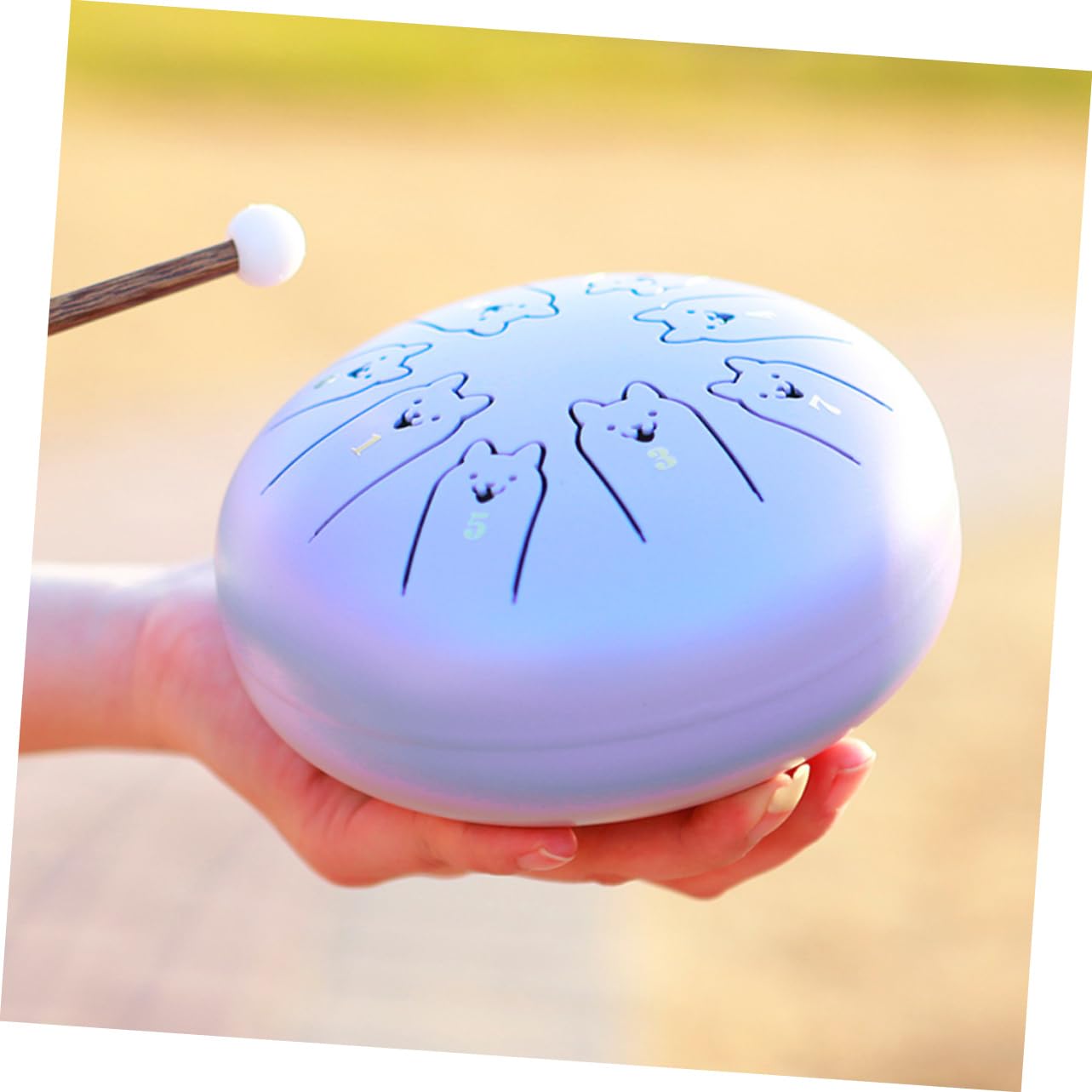 de Lengüeta de Acero Inoxidable de 5,5 Pulgadas para Percusión, Diseño Único y Sonido Excelente, Adecuado para Principiantes y Músicos de Mano