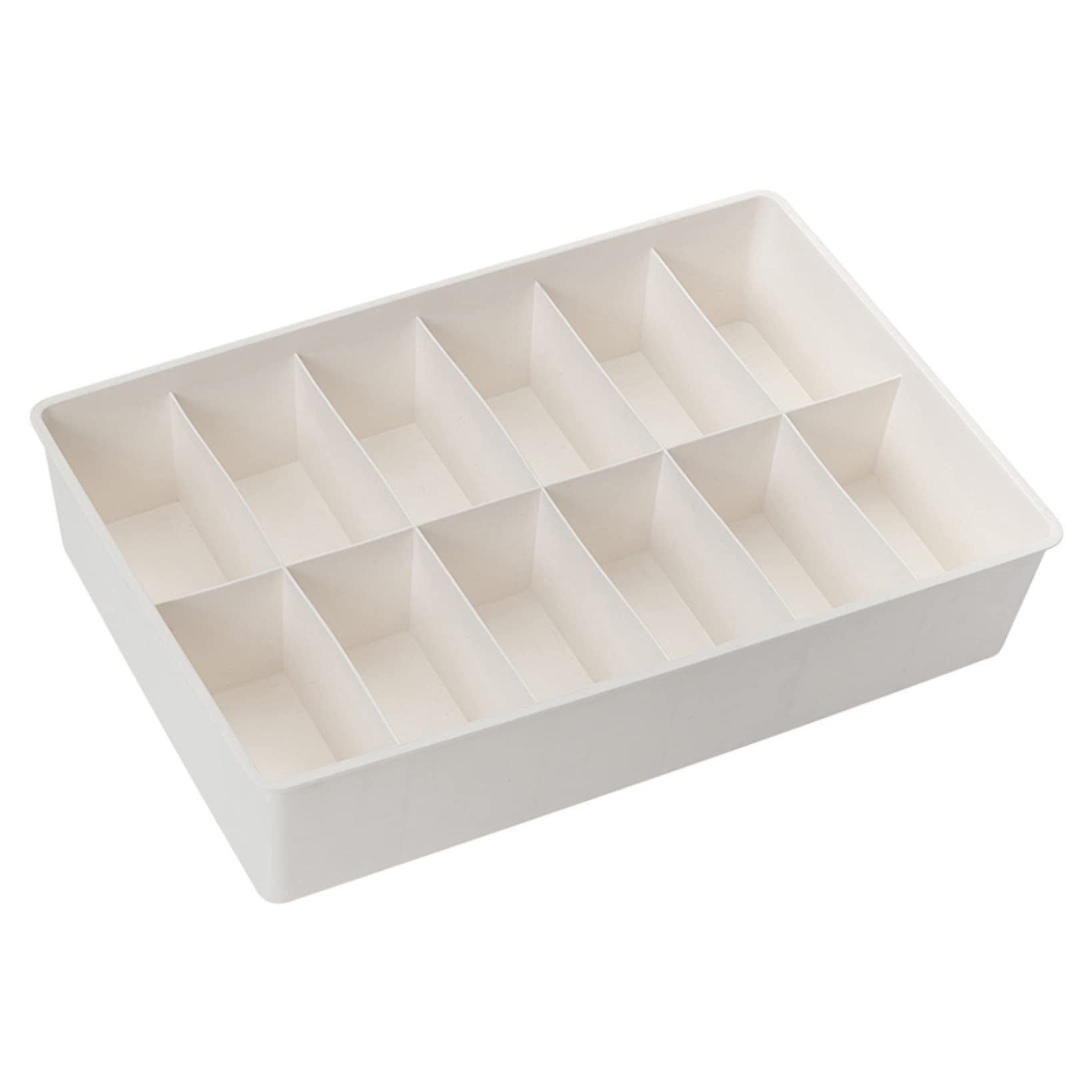 特注品 12マス収納ケース　　　12,900円を値下げ Amazon｜MJKQ9 下着収納ケース プラスチック ホワイト（12マス） 収納