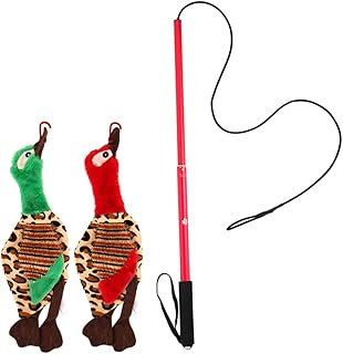 BCOATH 1 Set Telescopic Dog Teaser Kitten Chew Toy Chew Toys Chewing Toys for Dogs Dog Pole Teaser Wand Toy Kitten Wand Toy Dog Training Toy Cat Interactive Toy Dog Exercise Plaything Pet