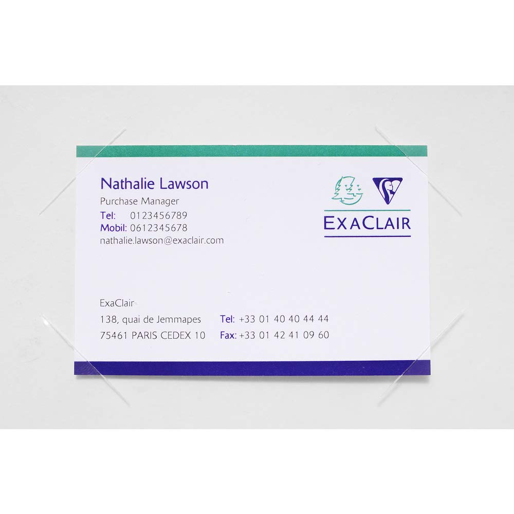Exacompta - Réf. 3965E - Paquet de 10 chemises de présentation double poche en PP souple - pour format A4 double et/ou A3 - dim 23 x 32cm - encoches pour insertion carte de visite - couleur cristal