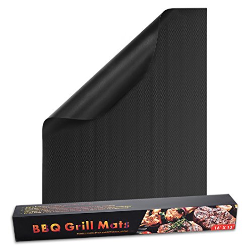 Aexit 16x13 Inch Grilling & BBQ Utensils BBQ Grill Mat Set Non-Stick Barbecue Utensil Charcoal Electric Barbecue Tool Sets Cooking Sheet