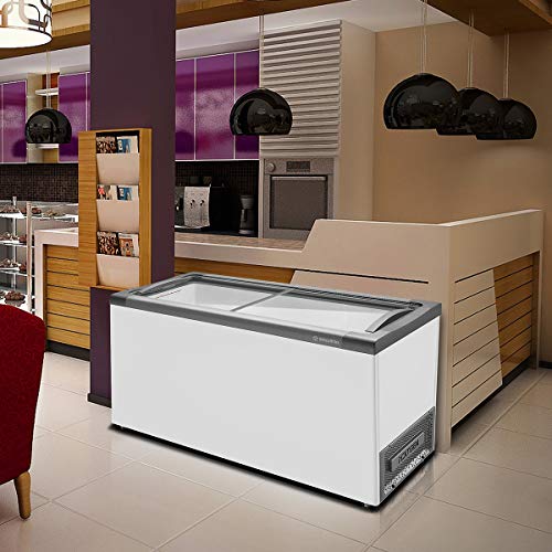Freezer Expositor Horizontal Metalfrio Branco -15 °C A -18°C 318 Litros NF40SB 220V