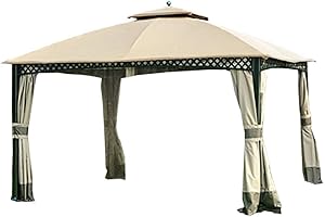 Garden Winds Replacement Canopy for The Windsor Gazebo - Standard 350 - Beige