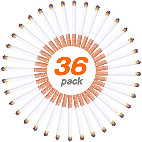 36 Pcs Fake Puff Cigarettes Novelty Toy for Prank, Joke,Gag or Smokers Gift (36 Cigarettes)