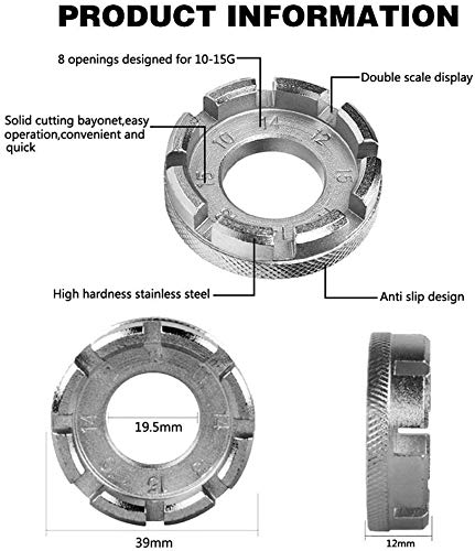 image for Holoras Bicycle Spoke Wrench Tool, 2pcs Pocket Bicycle Spoke Wrench Se