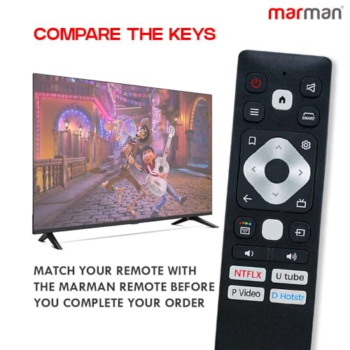 Image of marman Compatible with Acer Google Tv Remote Control Original Suitable for XL, H Pro, V, I, Super, Advanced I Series Smart FHD UHD QLED Android Television Non Voice Command and with Streaming Apps