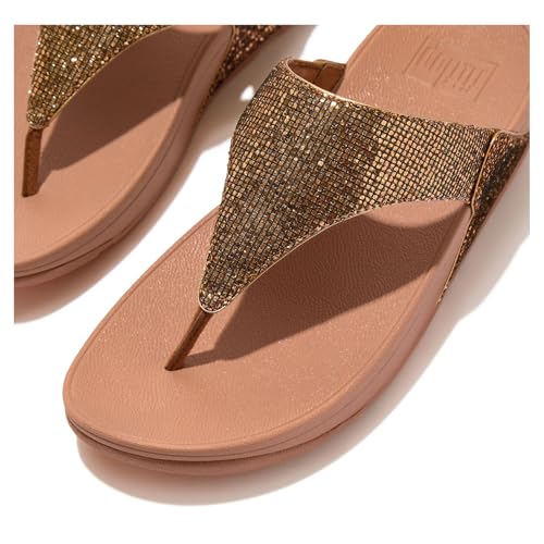 Image of FitFlop Women's LULU Suede Toe-Post Sandals | Lightweight Summer Walking Sandals with Cushioned Comfort, Arch Support & Grip