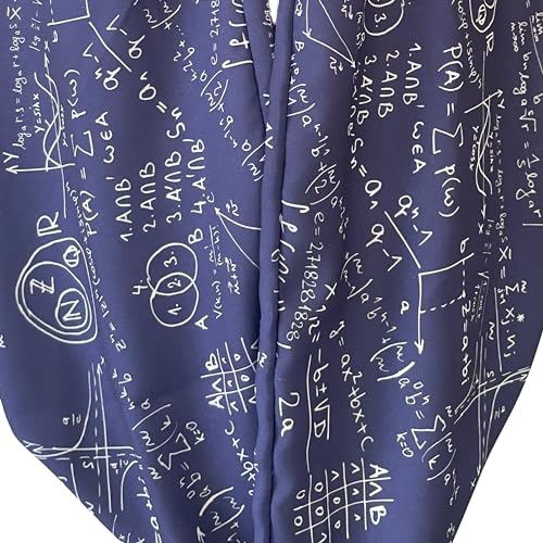 Generic Mathematics Scarf, Navy Blue, Calculus Pattern, Teacher Gift, Student Gift, Graduation Gift, Back to School3