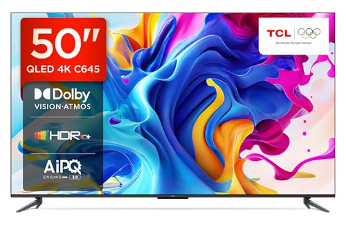 Image of TCL 126 cm (50 inches) 4K Ultra HD Smart QLED Google TV 50C645 (Black)