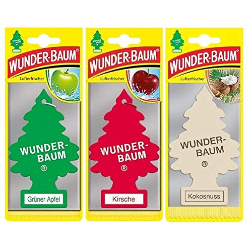 Scented spruce Wunder-Baum (Apple + Cherry + Coconut) 3-Pack