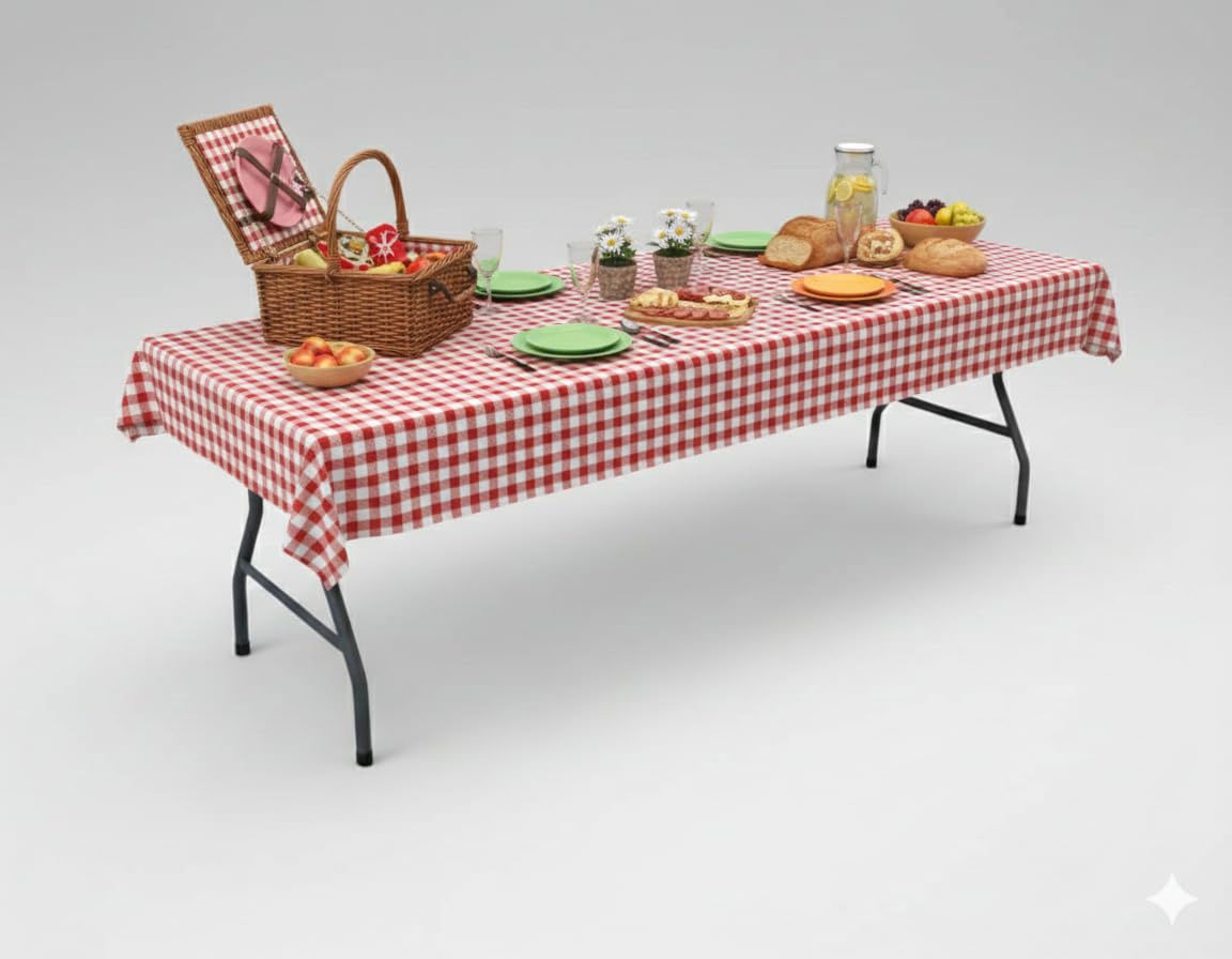 BERARDI | Tavolo pieghevole in resina bianca, 180x70x74 cm, portatile con maniglia, per sagra, campeggio, birreria, catering, casa, fiere