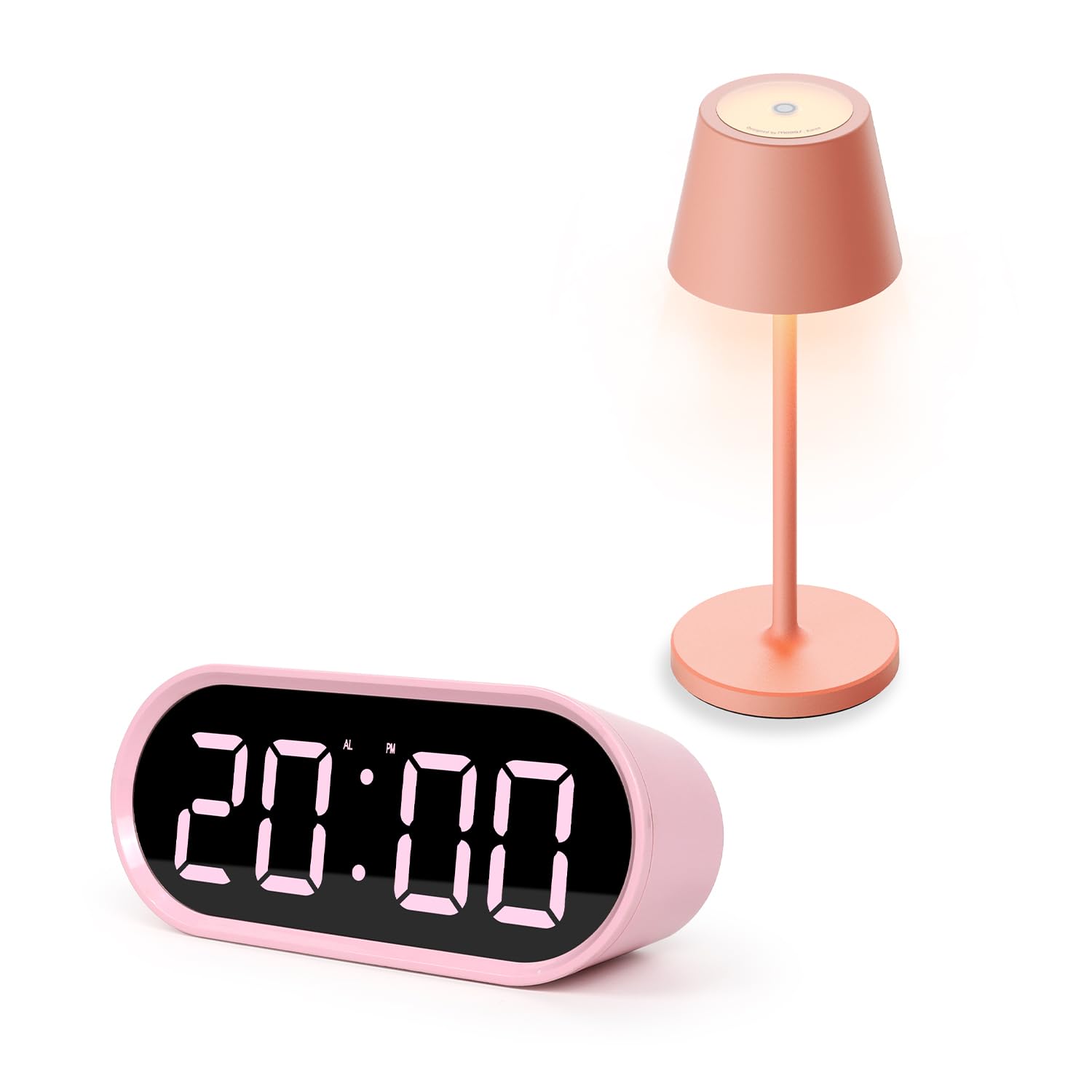 Pink Led Clock mooas led clock