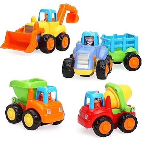 TINOTEEN Coches de Construcción de Juguete con Fricción para Niños de 1 a 3 Años Cover