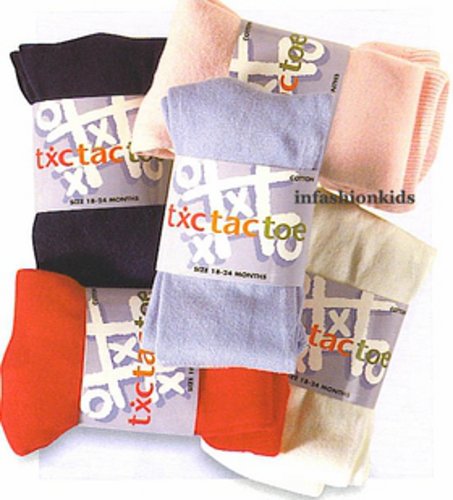 Tic Tac Toe Girls Heavy Cotton Tights Black