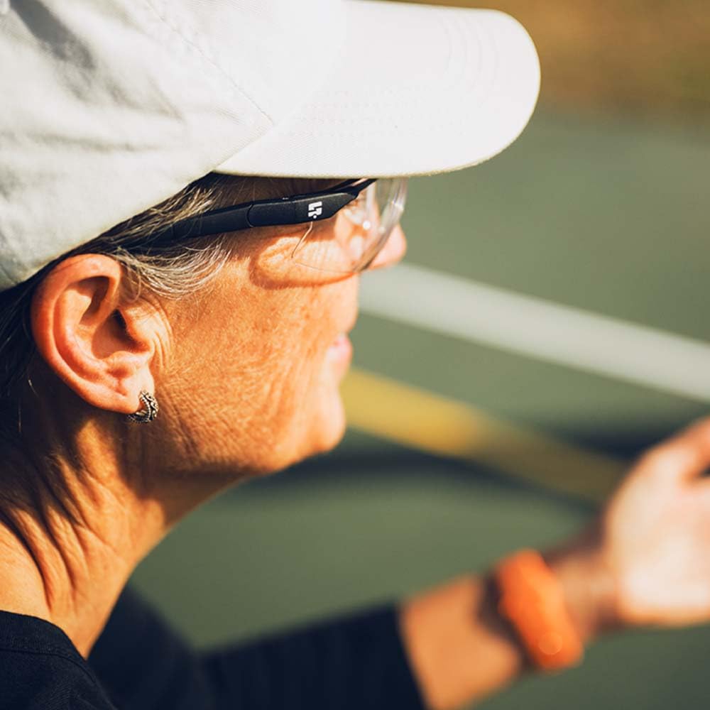 SweetSpot Gafas protectoras Pickleball | Elegantes gafas de seguridad ventiladas | Visión clara, ajustables, antivaho y cumple con ANSI