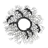 Photo Gallery dazzleex ghirlanda decorativa per halloween, ramo morto nero, pipistrello, in rattan, da appendere alla parete o alla porta, 50 cm Photo Gallery dazzleex ghirlanda decorativa per halloween, ramo morto nero, pipistrello, in rattan, da appendere alla parete o alla porta, 50 cm