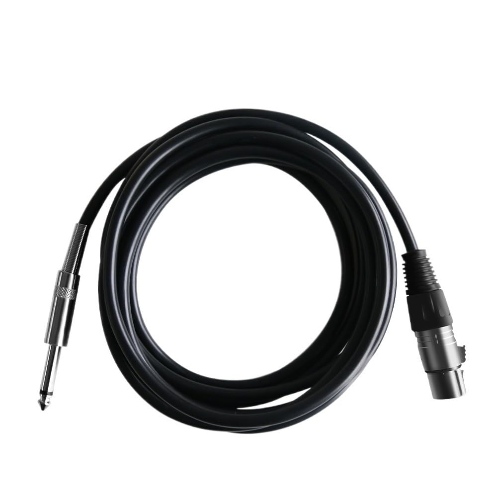Mikrofonkabel, 6,35/6,5 mm Stecker auf XLR-Buchse, 10 m (5 m)