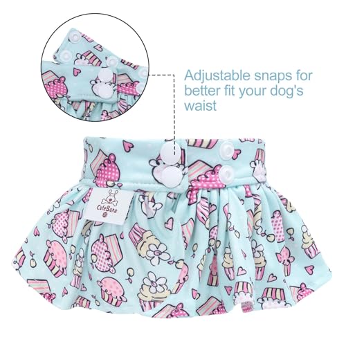 Image of CuteBone Dog Bikini Dress, Stylish Swimsuit Costume for Small Dogs, Comfortable & Adjustable Puppy Bathing Suit, Soft Outfit Pet Apparel for Beach, Pool and Summer Fun DB40XS
