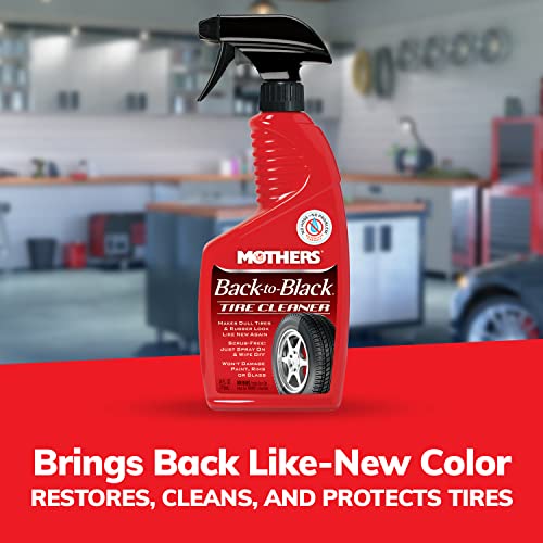 Mothers 09324 Back-to-Black Tire Cleaner, 24 fl. oz. - Image 3