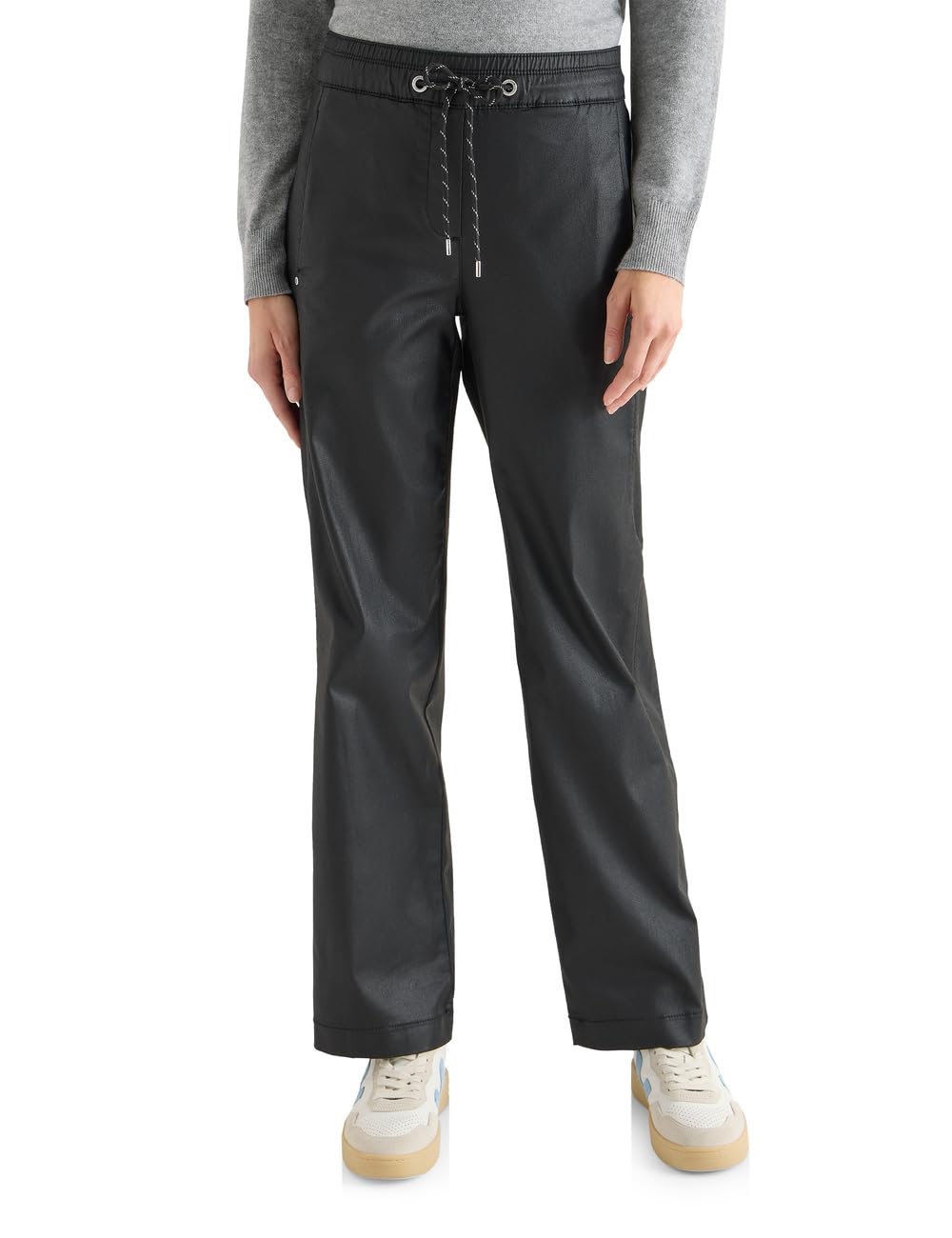 Cecil Damen Beschichtete Wide Leg Hose