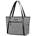 Produktbild Damen Umhängetasche Aktentasche Schultertasche Reisetasche Handtasche stilvoll Shopper Frauen Taschen Messenger Bag Tote Bag / 15,6 Zoll Business Arbeitstasche Laptoptasche für Notebook, Grau