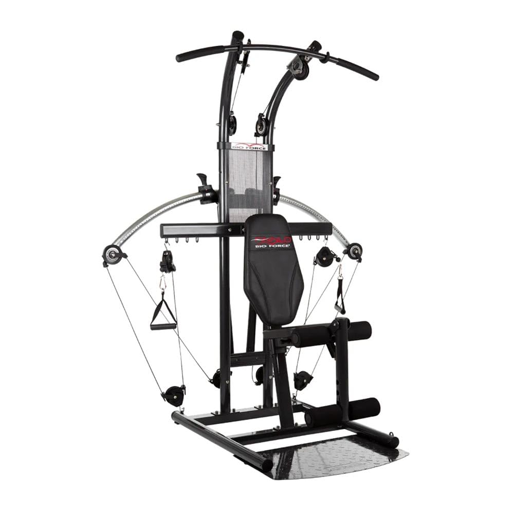 HAMMER Finnlo Kraftstation Bio Force, TNT-Widerstandstechnologie, 110 kg Zuggewicht, über 100 Übungen - Fitnessgeräte für Zuhause Home Gym Sport Gerät | Sportgeräte, Fitness, TNT-Widerstandstechnologie, 110 kg Zuggewicht, über 100 Übungen, Transportrollen