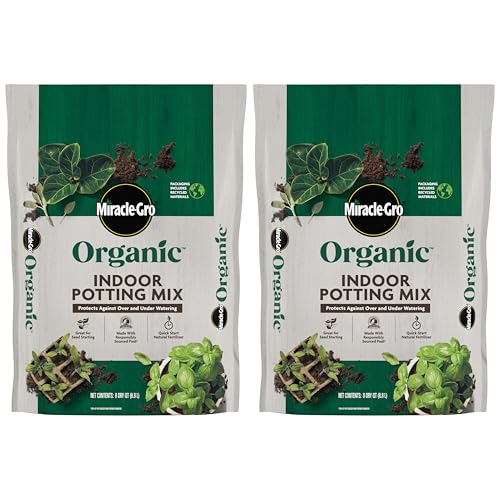 Miracle-Gro Organic Indoor Potting Mix 8 qt. (2-Pack)