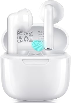 Radiolux Bluetooth Kopfhörer, Kopfhörer Kabellos Bluetooth 5.3 In Ear Kopfhörer mit Hi-FI Stereoton und HD mic, IP7 Wasserdicht Ohrhörer, 46 Stunden Wiedergabe