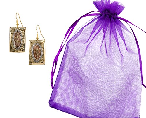 SPUNKYsoul Handmade 3 Toned Basket Weave Earrings | SPUNKYsoul Collection4