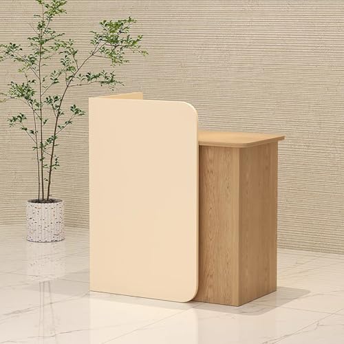 BK&MF 受付カウンター レジカウンター おしゃれ スリム引き出し付き企業フロントデスク 組み立てが簡単大容量収納 幅60-140cmお店 美容室 アパレルショップ 会社フロント,H,120x45x95cm(47x18x37inch)