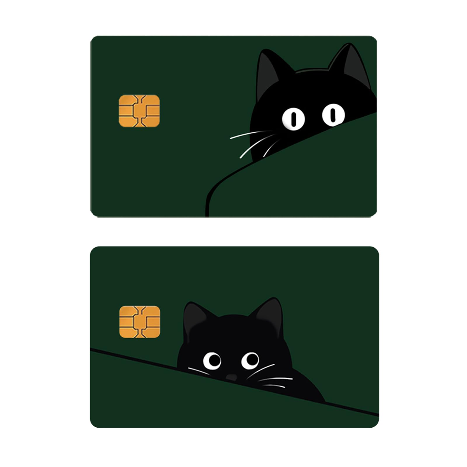 LKMUPNR 2 Set Debit Card Skin,1 Set with 4 Stickers,Credit Card Skin,Cat Decor,Medicare Card Protector Sleeve,Social Security Card Protector,Anime Credit Card Skin (01)