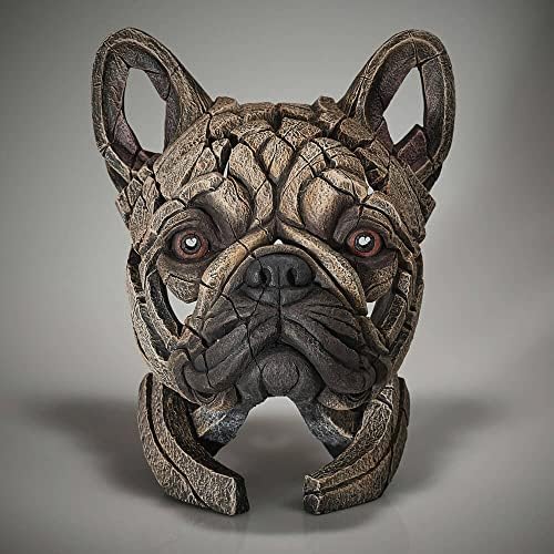 Enesco Edge Sculpture French Bulldog Bust Figurine, 12in H