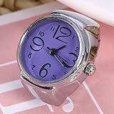 Dioche Elegante Orologio Ad Anello, Unisex, Classico Orologio Al Quarzo, Mantiene l'ora Precisa, Adatto per Date, Feste o Uso quotidiano. (PURPLE)