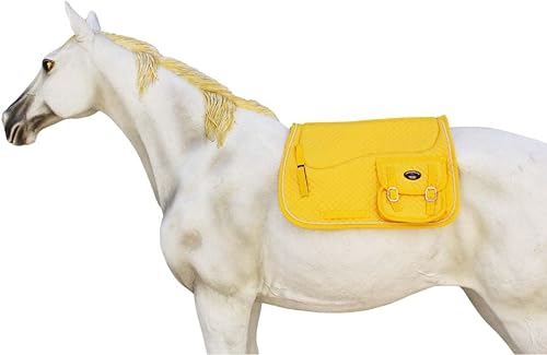 Miniatura 2 de CHALLENGER Caballo 23"x18" Almohadilla acolchada de piel acolchada multiusos amarilla 7260YL