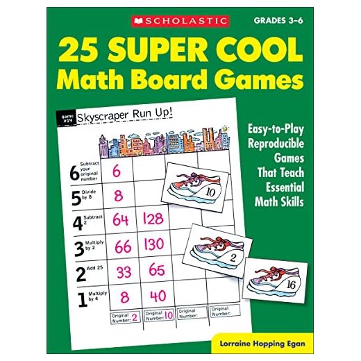 25 Math Board Games: Easy-to-Play Reproducible Games that Teach Essential Math Skills, Grades 3-6